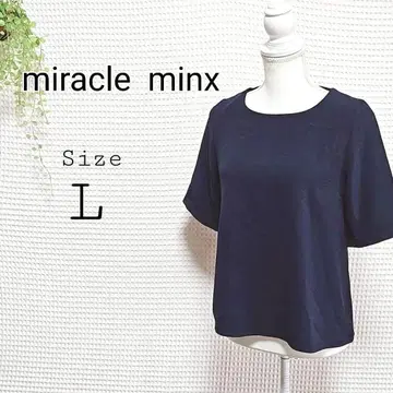 miracle minx 네이비 반팔 상의 L