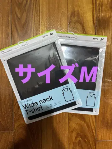 지유 스타일 드라이 프리 컷 와이드 T 슬리브리스 M 블랙 2장 세트