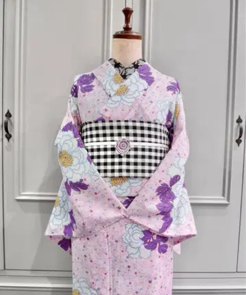 kimono tento 도티 피오니 기모노 유카타 세오 알파 파우더 핑크