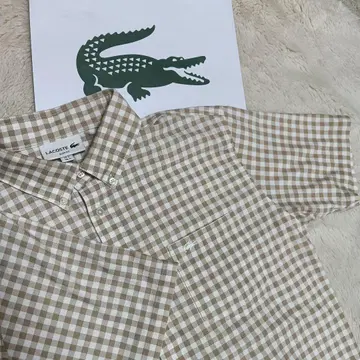 새상품급 M LACOSTE 라코스테 남성용 슬림핏 반팔 피케 셔츠