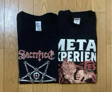새크리파이스 METAL EXPERIENCE FEST 티셔츠 2장