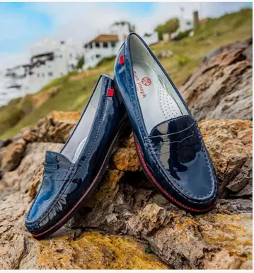 MARC JOSEPH NEW YORK 광택 다크 그레이 로퍼