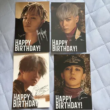 [레어품] BIGBANG 굿즈 FC 혜택 생일 카드 사인 포함