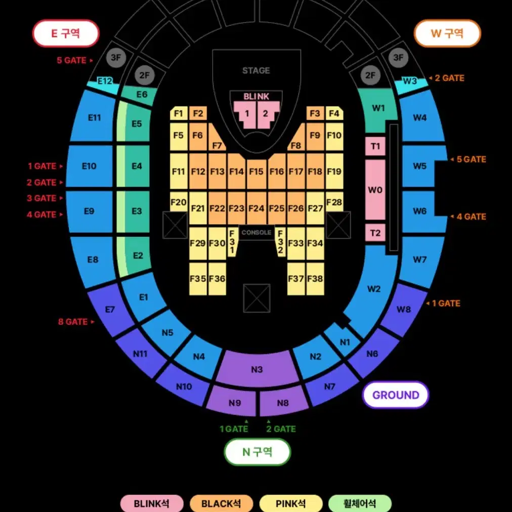 Blackpink concert ticket for Saturday, July 5 on Bunjang