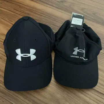 UNDER ARMOUR '언더아머' 블랙 캡 남성용 세트