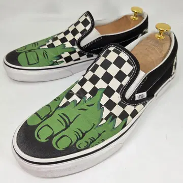 반스 VANS 마블 콜라보 헐크 슬립온 27cm 컨디션 최상