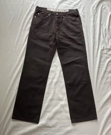 DRIES VAN NOTTE 32인치 팬츠 브라운