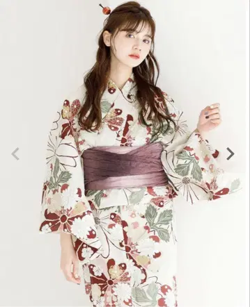Dita 유카타 교토 다홍색의 고전적인 국화