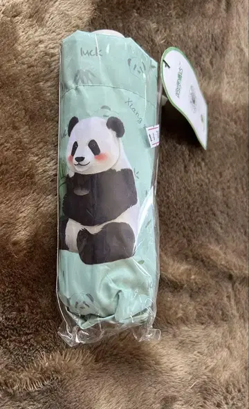 우에노 동물원 샤샨 우천 겸용 접이식 우산 택 포함 새상품