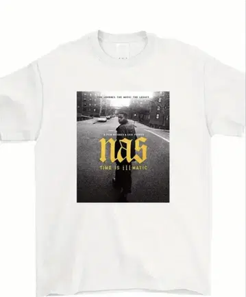 NAS TIME IS ILLMATIC 티셔츠 화이트