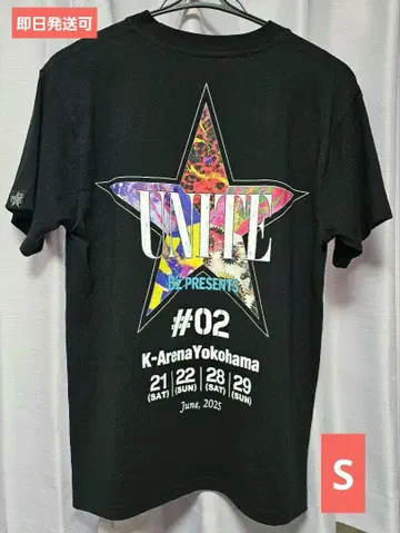B'z UNITE #02 티셔츠 블랙 S 사이즈