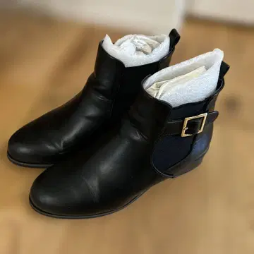 MAJESTIC KEGON 블랙 버클 사이드 고어 부츠 M 사이즈