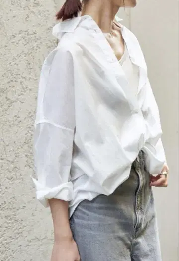 Spick & span 가먼트 다이 카슈쿨 셔츠