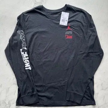 Jordan 로고 프린트 긴팔 셔츠 XXL 블랙