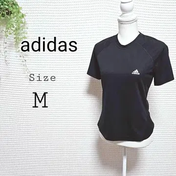 아디다스 블랙 스포츠 티셔츠 M 연습복