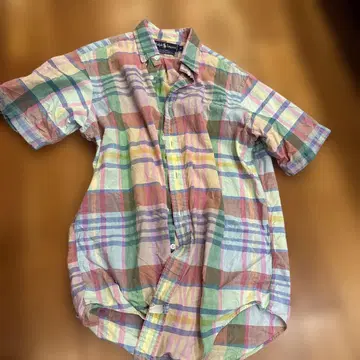 Ralph Lauren M 반팔 체크 셔츠