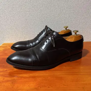 리걸 스트레이트 팁 신발 25.5cm 짙은 갈색 다크 브라운