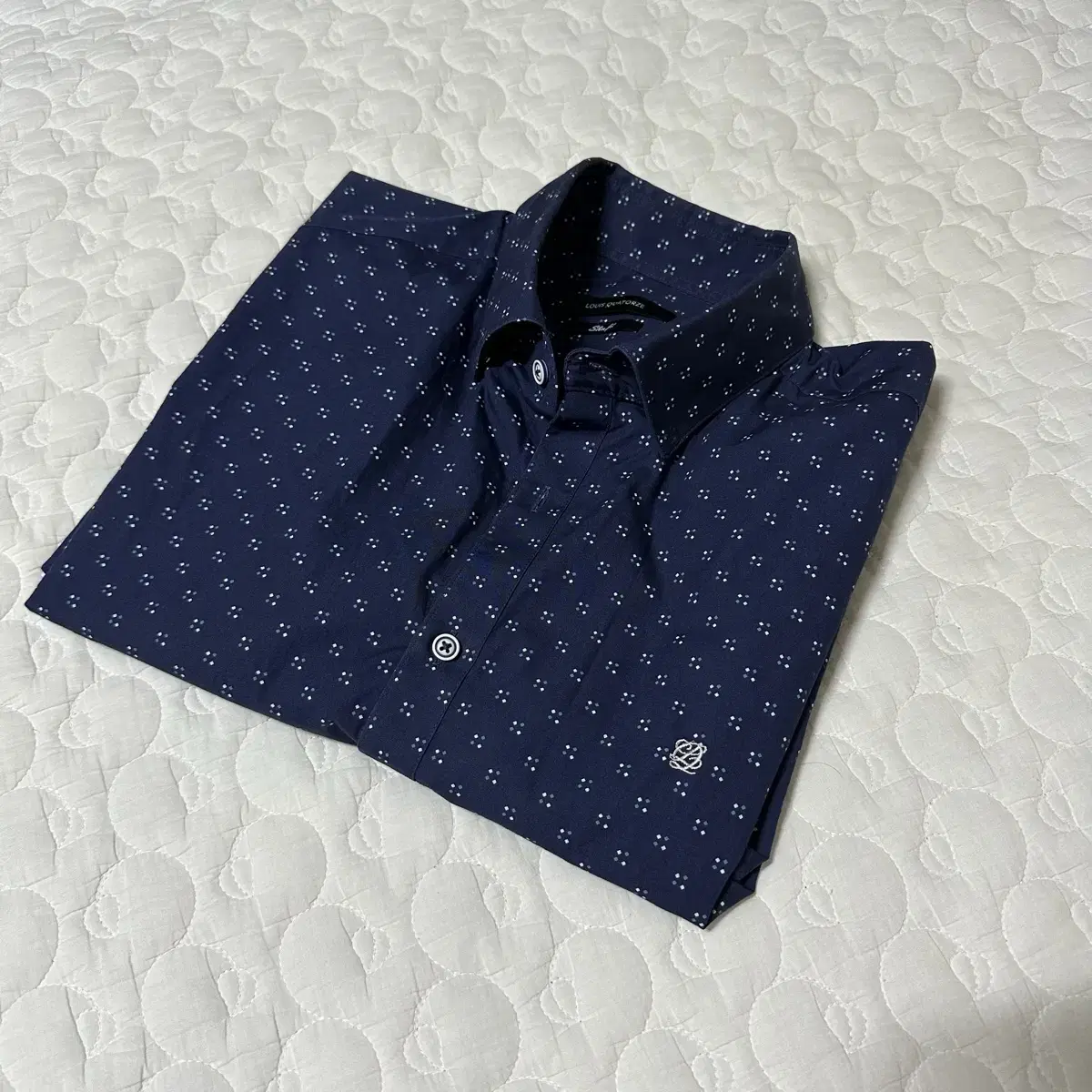 Genuine Lous Quatorze Navy Short Sleeve Shirt