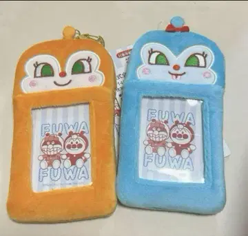 힘내라! 호빵맨 푹신푹신 봉제 인형 패스 케이스 짤랑이 키링
