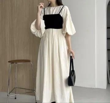 CAPRICIEUX LEMAGE 뷔스티에 세트 퍼프 원피스