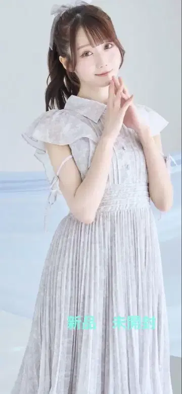 rosemuse pleats dress floral 그레이 로제 뮤즈