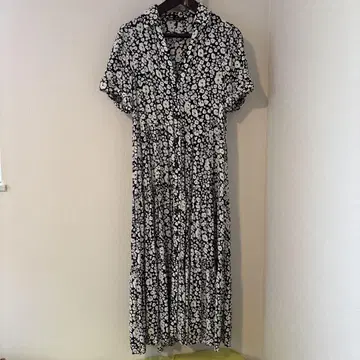ZARA 꽃무늬 반팔 롱 원피스