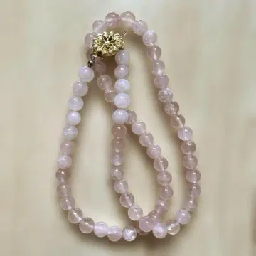 로즈 쿼츠 홍옥 목걸이