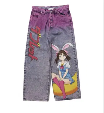 S 사이즈 ANIME HAND-PAINTING DENIM PANTS