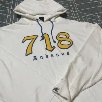 Andsuns 718 화이트 후드티 L