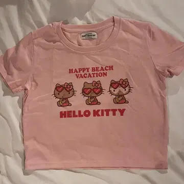 HELLO KITTY HAPPY BEACH VACATION 티셔츠