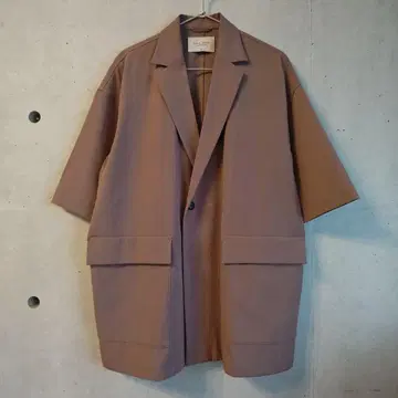 PUBLIC TOKYO 하프 슬리브 자켓 핑크 사이즈 01