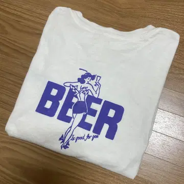아메리카나 Americana BEER 로고 롱 T 컷 티셔츠