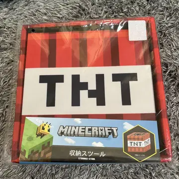마인크래프트 수납 박스 수납 스툴 TNT 빨간색