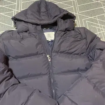 PYRENEX 후드 부착 다운 자켓 M 네이비