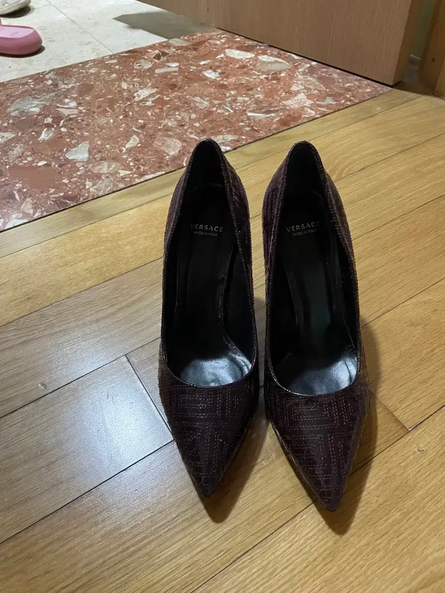 Versace Enamel Heels (Shoes)