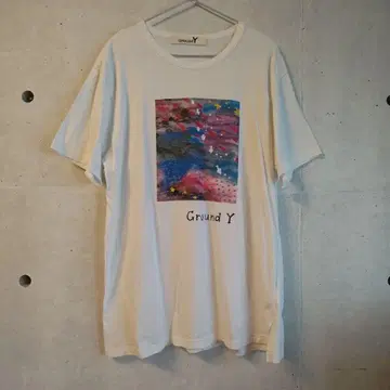 Ground Y 아트 프린트 티셔츠