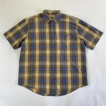 L.L.Bean 체크 셔츠 짧은 기장 cityboy Y2K e