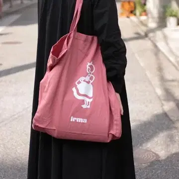 irma 이야마 코튼 토트백 핑크
