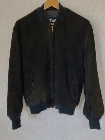 Schott made in USA 다크 브라운 스웨이드 자켓
