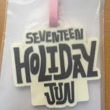 JUN seventeen holiday 러기지 태그 트레이딩 카드 포함