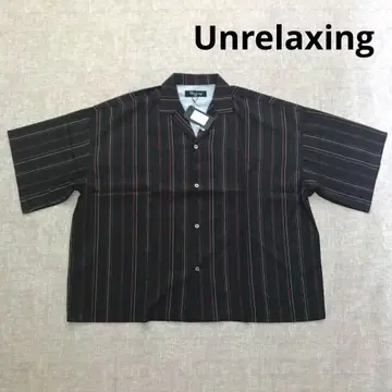 unrelaxing 빅 실루엣 올 패턴 오픈 카라 알로하 셔츠