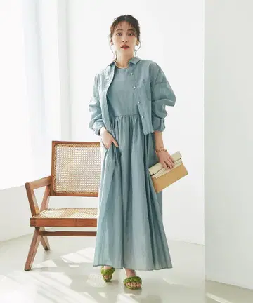 La boutique BonBon 셋업 셔츠 원피스