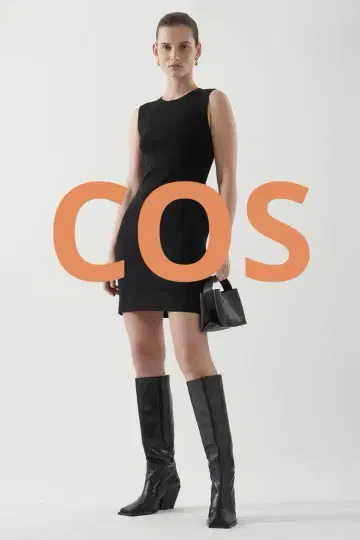 COS 블랙 슬리브리스 원피스 KNITTED TUBE DRESS