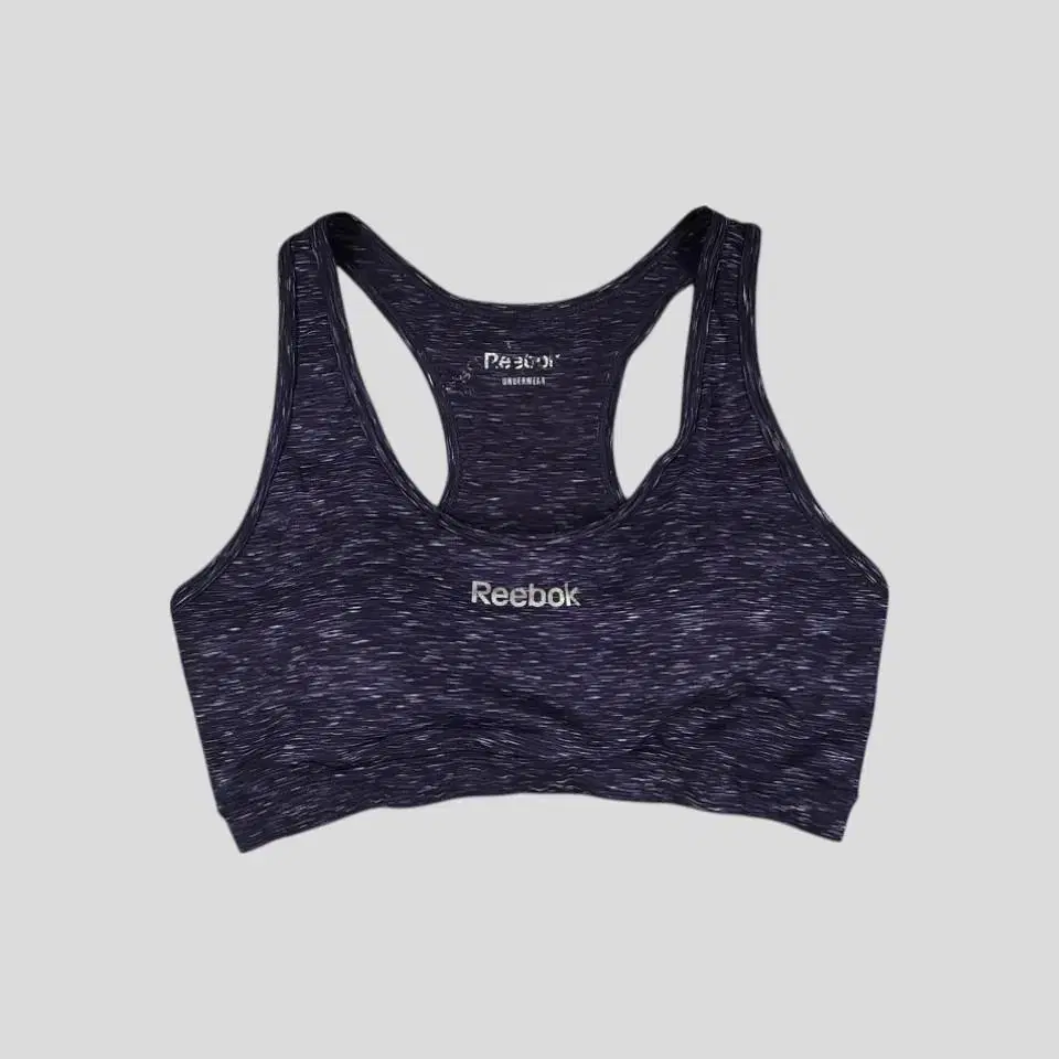 Reebok JP Navy White Logo Stripe Pattern Underwear Sports Bra Bralette