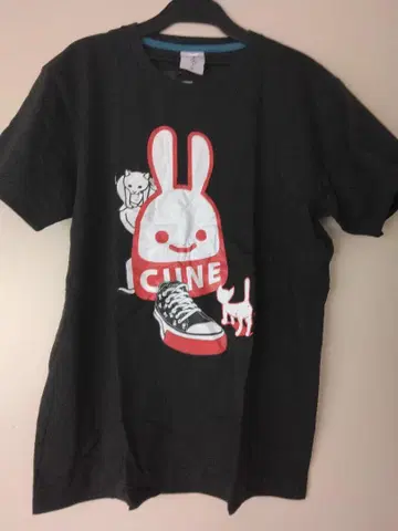 CUNE 큔 MASH UPT 셔츠 토끼 M 사이즈 양면 프린트