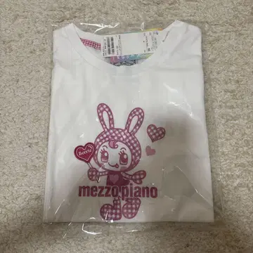mezzo piano 베리에짱 라메 프린트 티셔츠