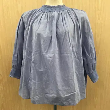 퓨어세신 개더가 있는 와이드 폭 블라우스 F0624A12