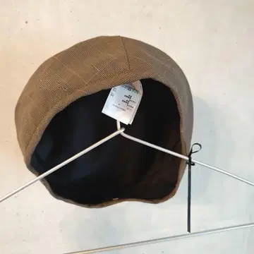 Snidel 베레모 스나이델 브라운 체크 햇