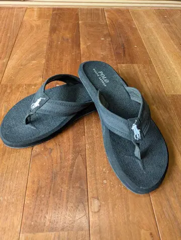 폴로 랄프 로렌 블랙 샌들