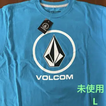 VOLCOM 로고 티셔츠 터콰이즈 L